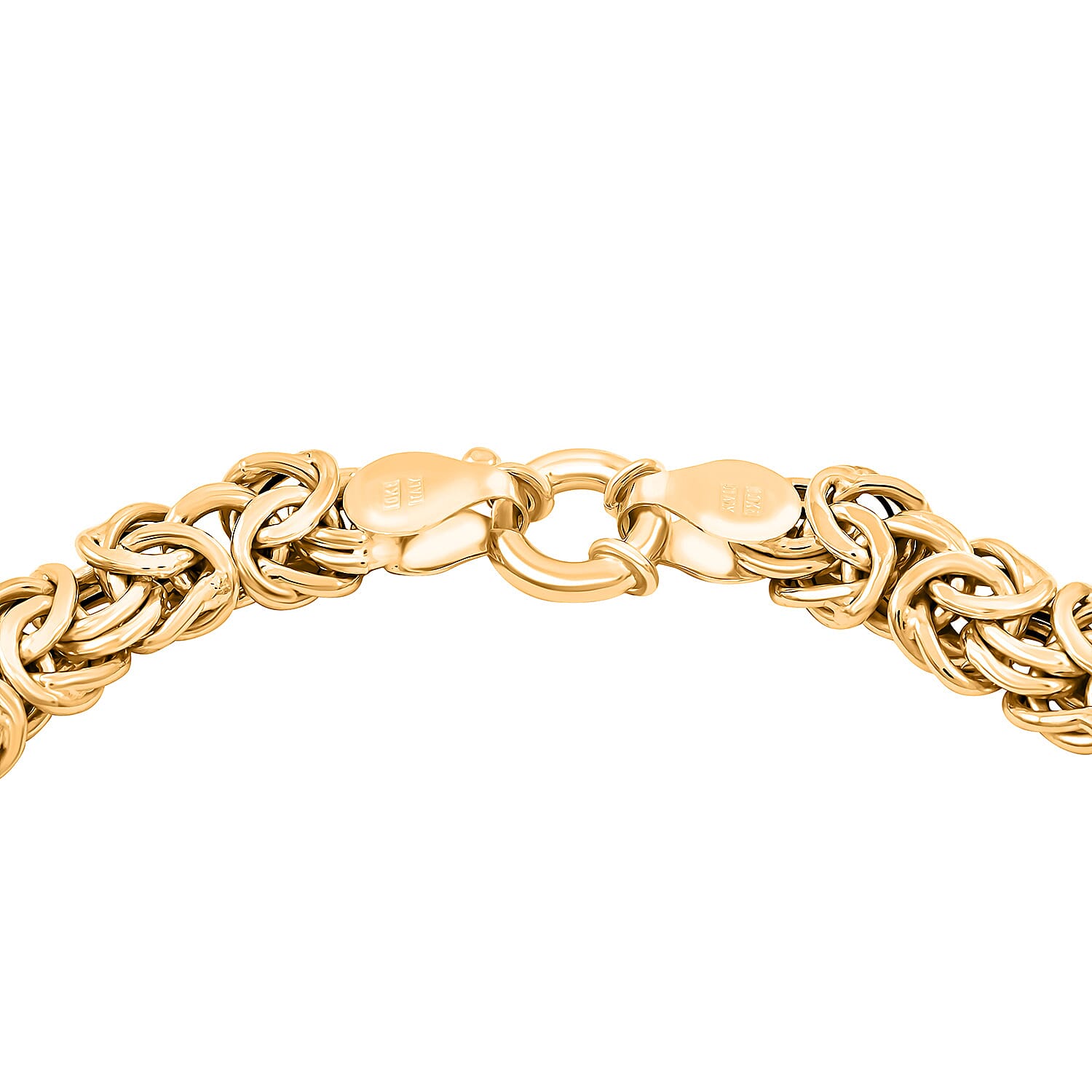 Italian Grande Byzantine Chain Necklace in 10K Yellow Gold 16.90 Grams 20 Inches