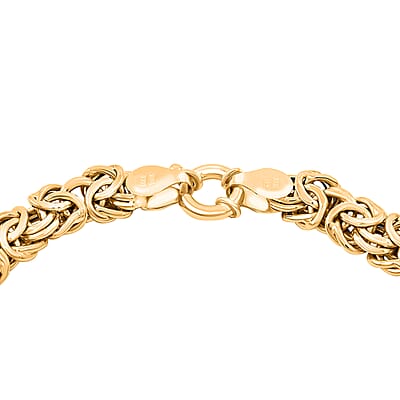 Italian Grande Byzantine Chain Necklace in 10K Yellow Gold 16.90 Grams 20 Inches