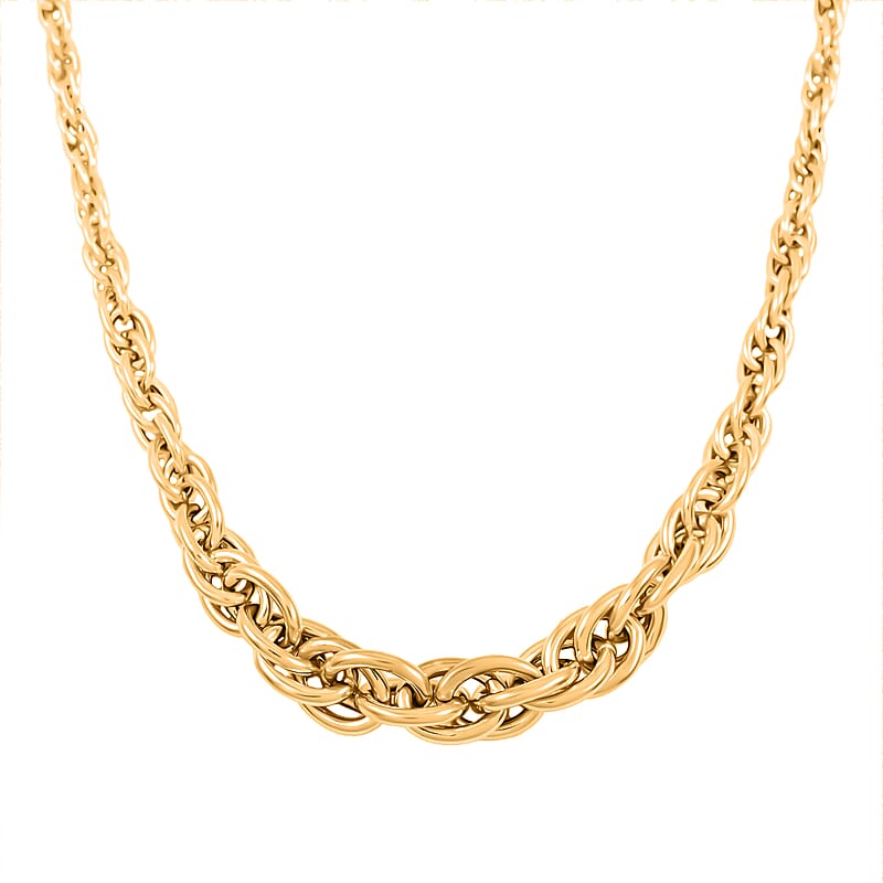 Italian 10K Yellow Gold Graduated Torcho7.n Necklace 18 Inches 4.09 Grams