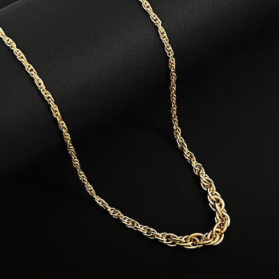 Italian 10K Yellow Gold Graduated Torcho7.n Necklace 18 Inches 4.09 Grams