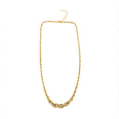 Italian 10K Yellow Gold Graduated Torcho7.n Necklace 18 Inches 4.09 Grams