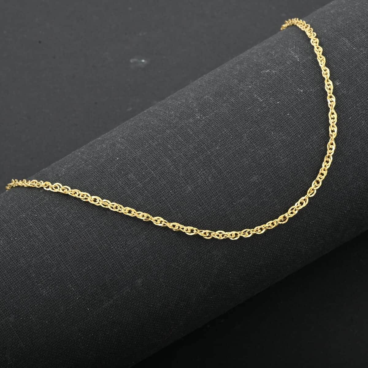 Italian Double Singapore Chain Necklace in 10K Yellow Gold 1.24 Grams 20 Inches image number 1