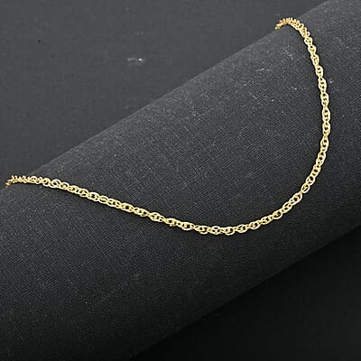 Italian Double Singapore Chain Necklace in 10K Yellow Gold 1.24 Grams 20 Inches