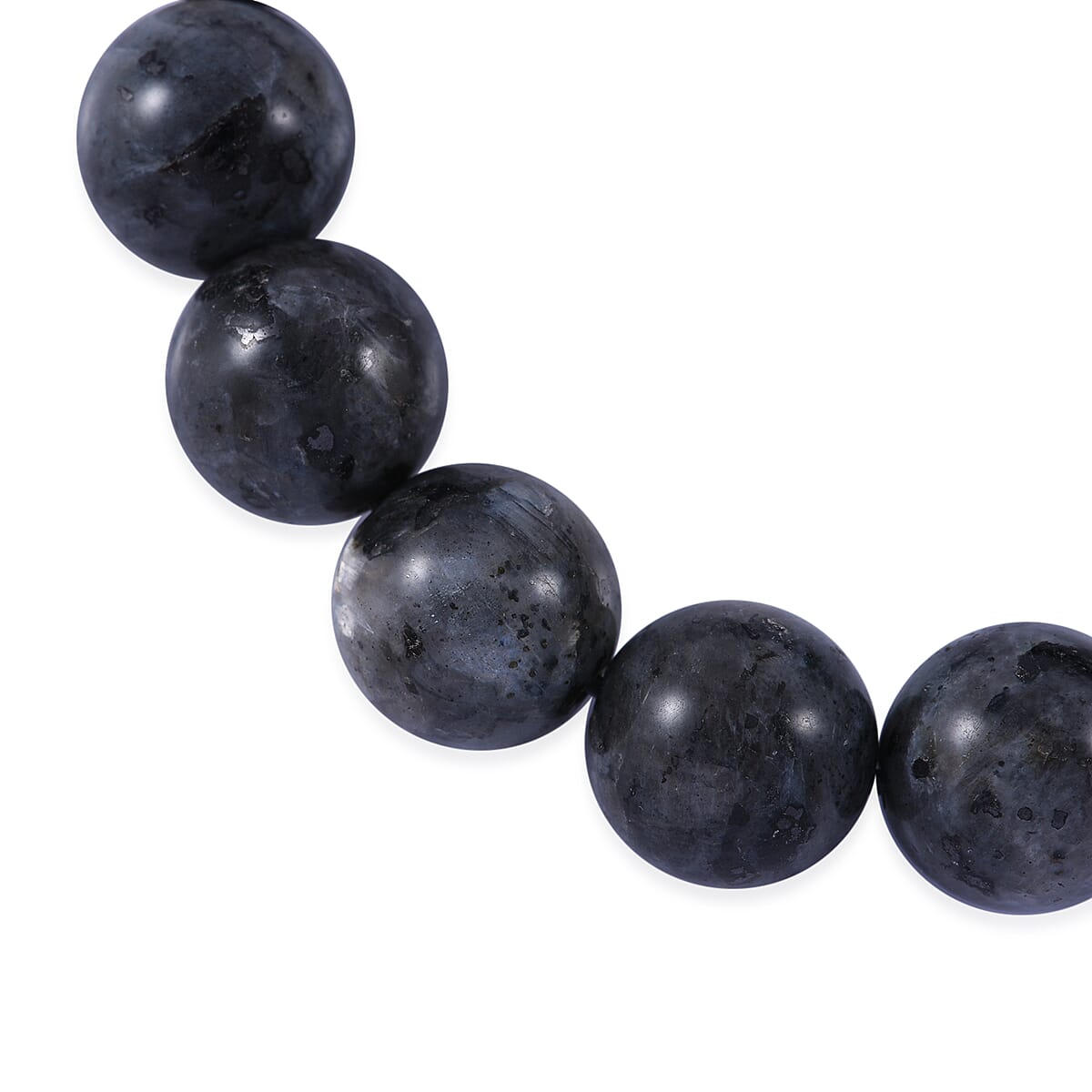 Larvikite Beaded Stretch Bracelet 150.00 ctw image number 2