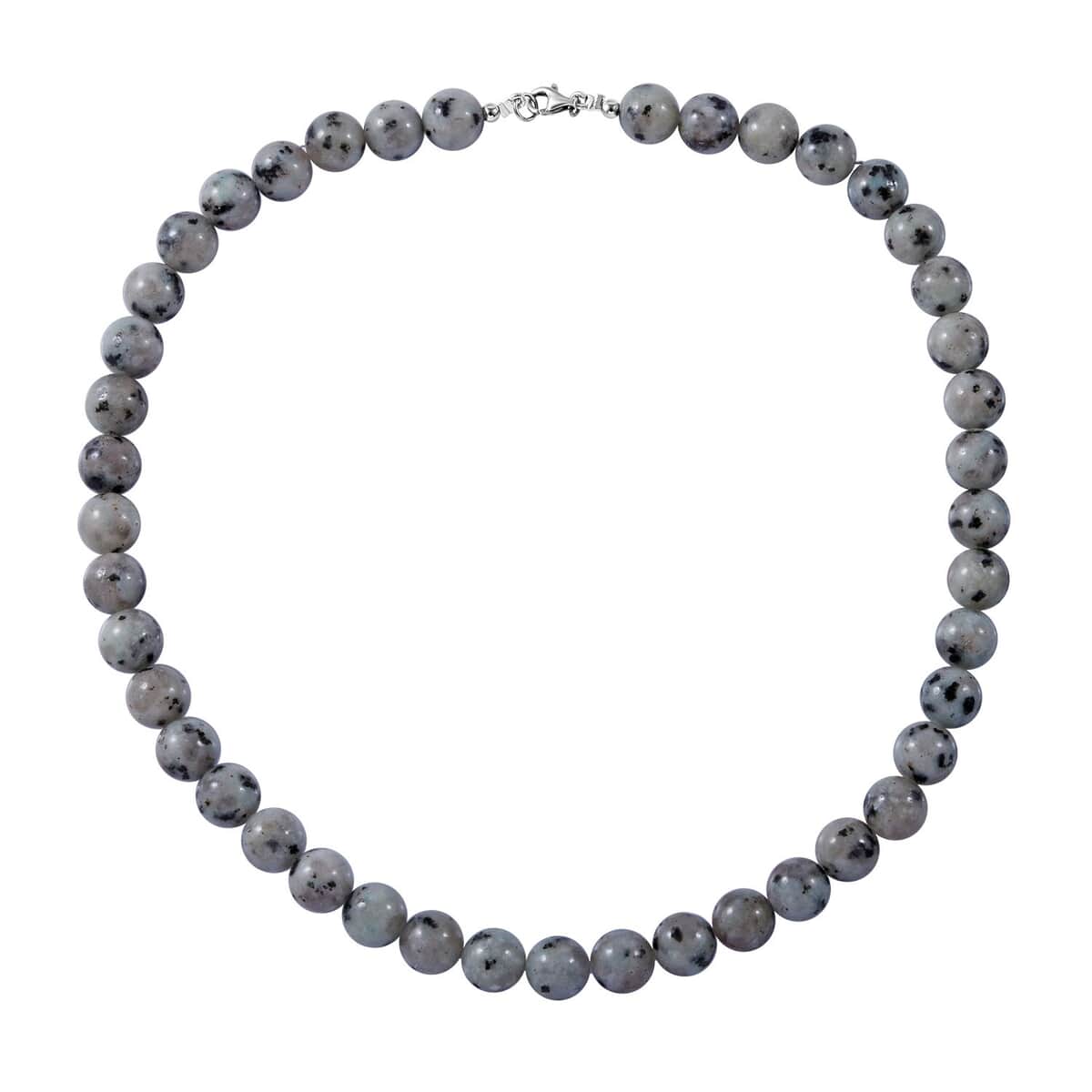 Kiwi Jasper 250.00 ctw Beaded Necklace in Sterling Silver 18 Inches image number 0