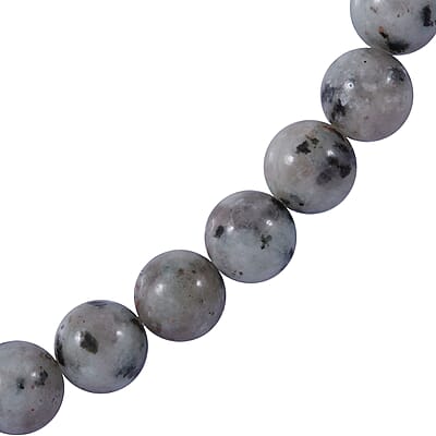 Kiwi Jasper 250.00 ctw Beaded Necklace in Sterling Silver 18 Inches