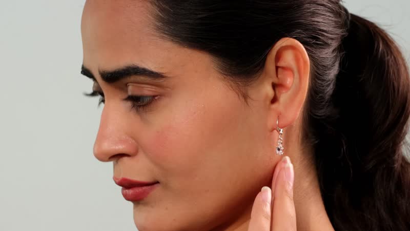 Premium Marropino Morganite and Diamond 0.85 ctw Ballerina Earrings in 18K Vermeil Rose Gold Over Sterling Silver