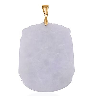 Natural Jade 90.00 ctw Dragon Turtle Carved Pendant without Chain in 10K Yellow Gold