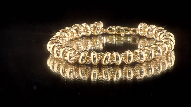 14K Yellow Gold 3.15mm Diamond-Cut Rope Chain Bracelet (8.00 In) 2.60 Grams