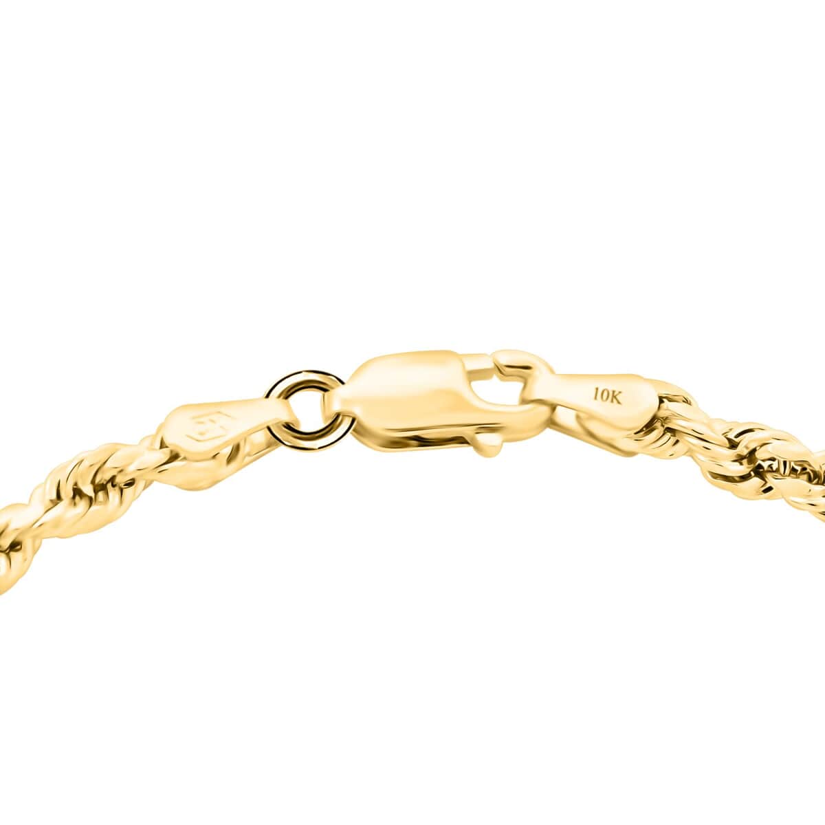 14K Yellow Gold 3.15mm Diamond-Cut Rope Chain Bracelet (8.00 In) 2.60 Grams image number 3