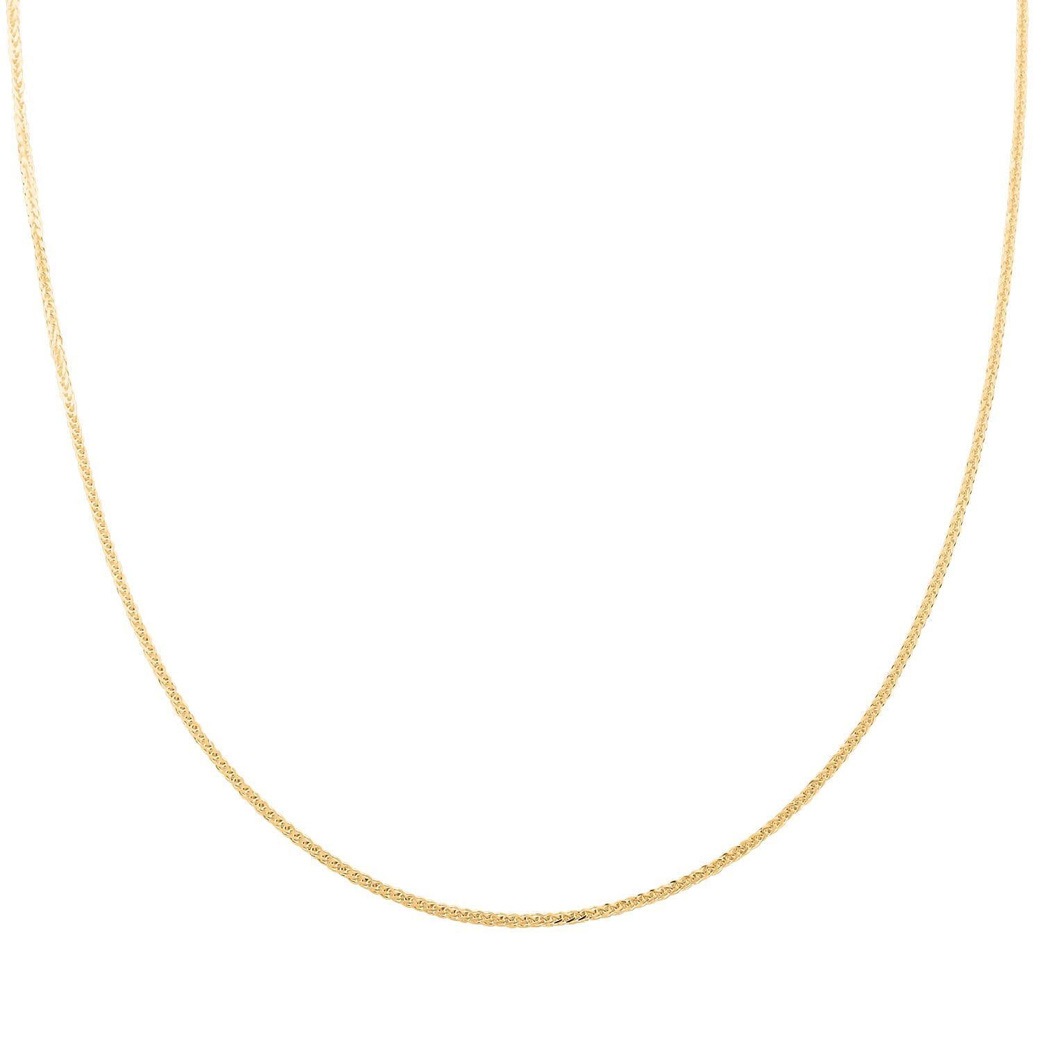 14K Yellow Gold Spiga Chain Necklace 20 Inches 3.55 Grams