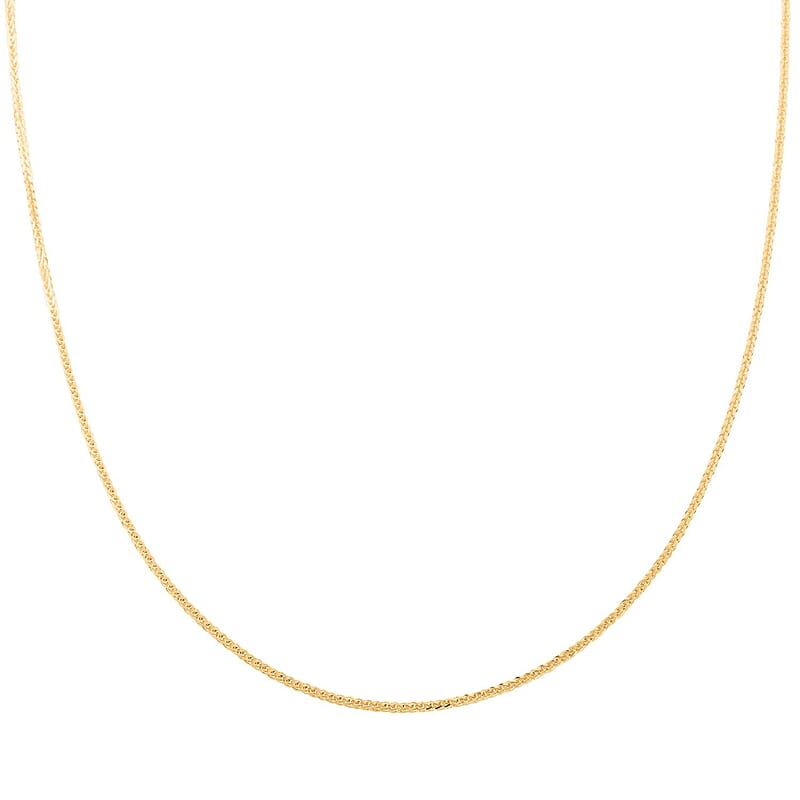 14K Yellow Gold Spiga Chain Necklace 20 Inches 3.55 Grams