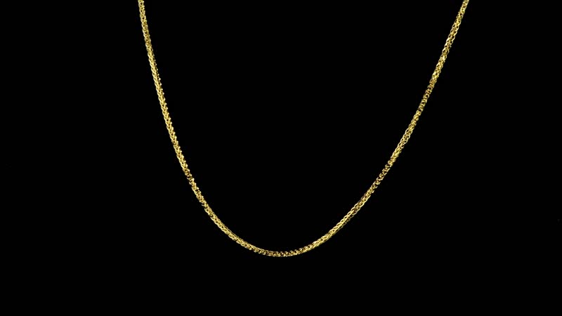 14K Yellow Gold Spiga Chain Necklace 20 Inches 3.55 Grams