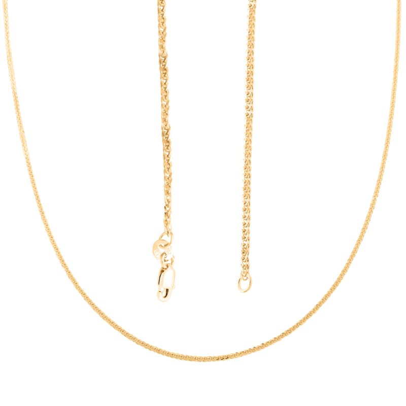 14K Yellow Gold Spiga Chain Necklace 20 Inches 3.55 Grams