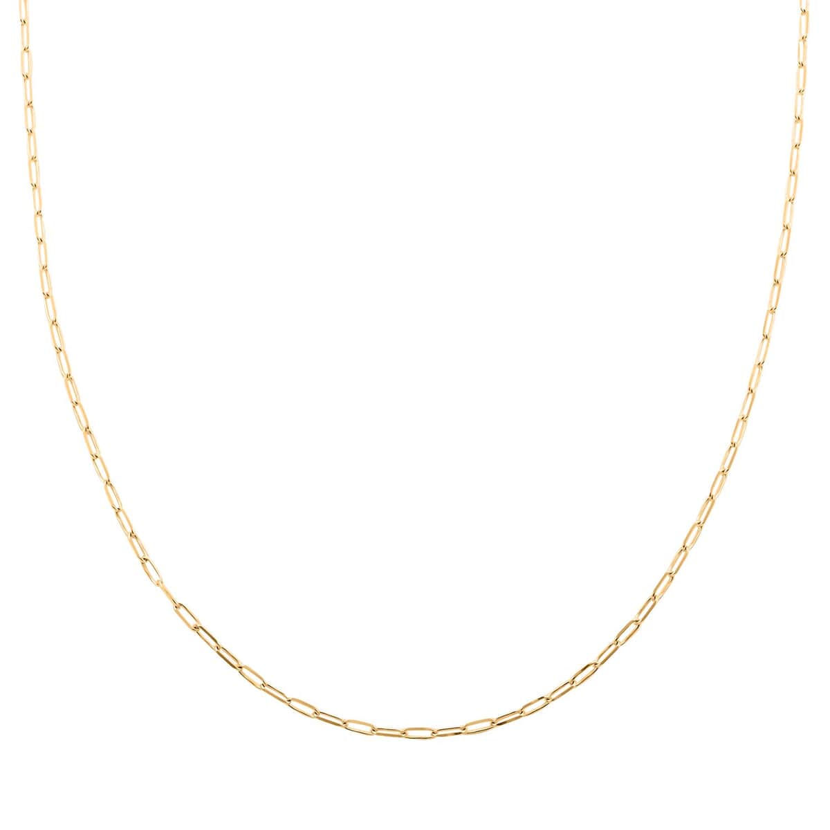 14K Yellow Gold Paperclip Chain Necklace 20 Inches 3 Grams image number 0