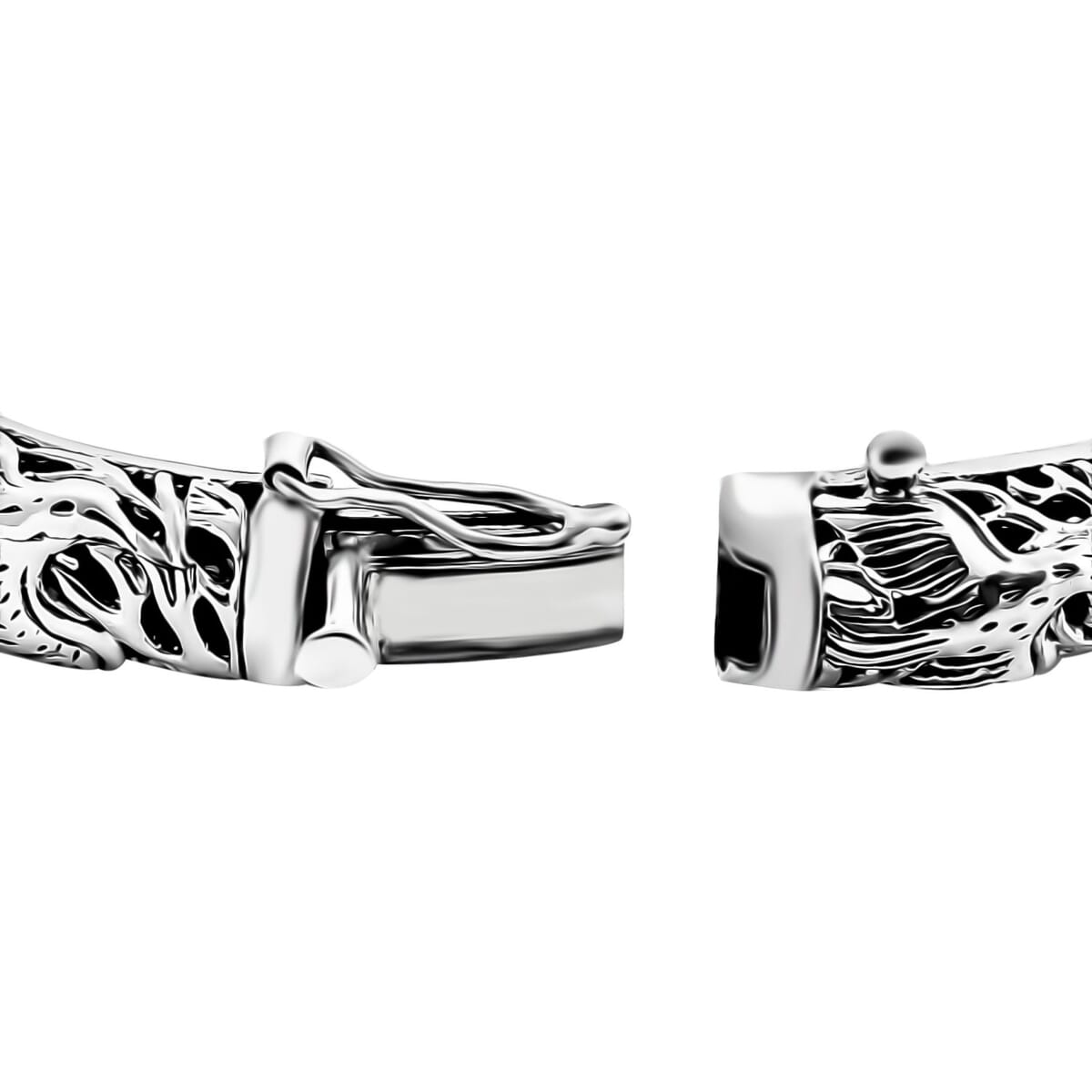 Bali Legacy Sterling Silver Jalak Bali Bangle Bracelet (8.00 In) 31.68 Grams image number 3