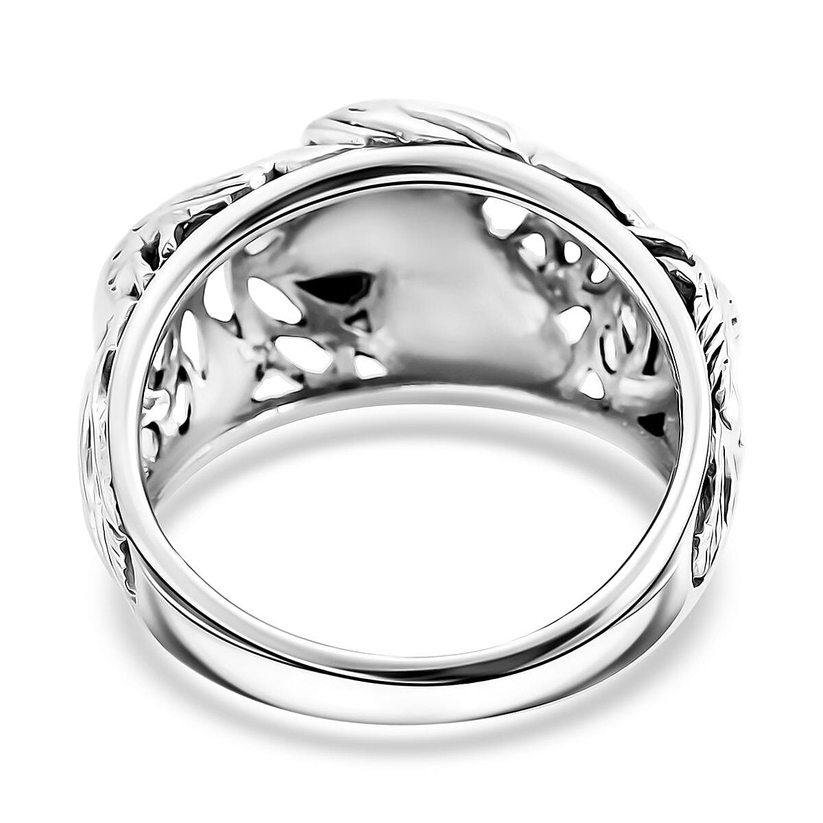 Bali Legacy Sterling Silver Jalak Bali Ring (Size 6.0) 4.60 Grams image number 3