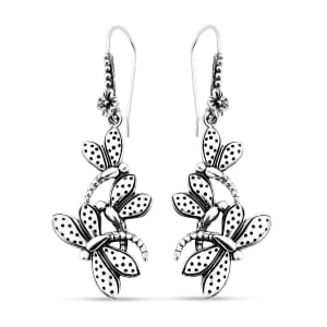 Bali Legacy Dragonfly Earrings in Sterling Silver 5.65 Grams
