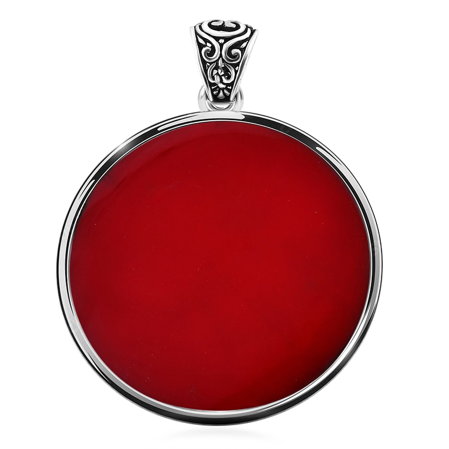 Bali Legacy Sponge Coral, Larimar and Multi Gemstone 3.90 ctw Ocean Bloom Pendant without Chain in Sterling Silver