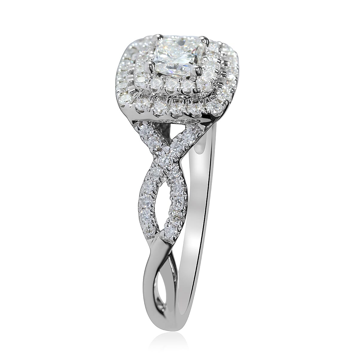 Diamond I1 0.76 ctw Ring in 14K White Gold (Size 8.0)
