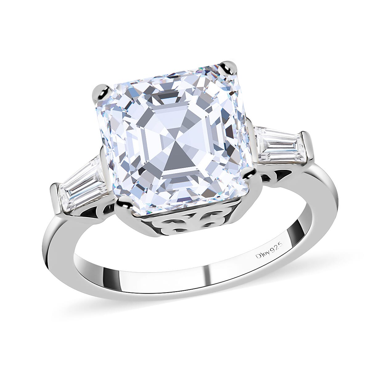 DOORBUSTER Moissanite Ring in Vermeil Yellow Gold Over Sterling Silver (Size 10.0) 5.60 ctw