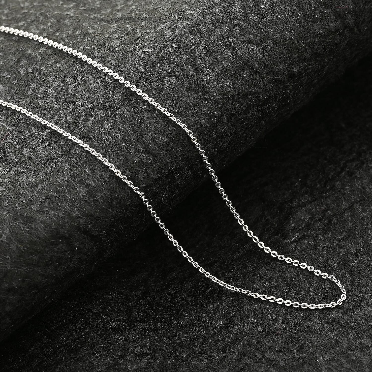 Sterling Silver Rolo Chain Necklace 18 Inches 1.30 Grams