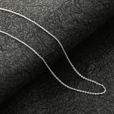 Sterling Silver Rolo Chain Necklace 18 Inches 1.30 Grams
