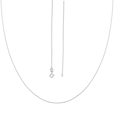 Sterling Silver Rolo Chain Necklace 18 Inches 1.30 Grams