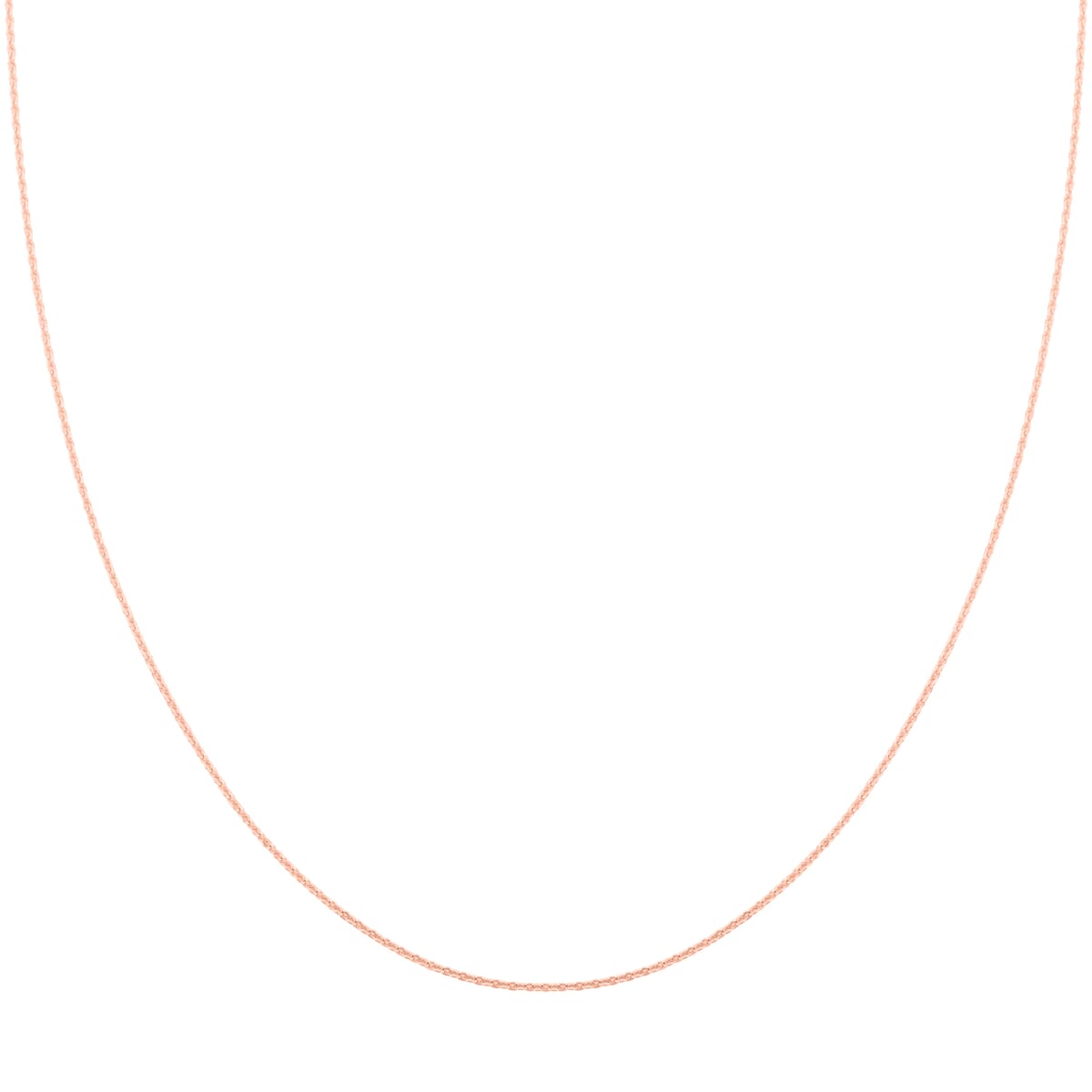 14K Rose Gold Over Sterling Silver Rolo Chain Necklace 18 Inches 1.30 Grams image number 0
