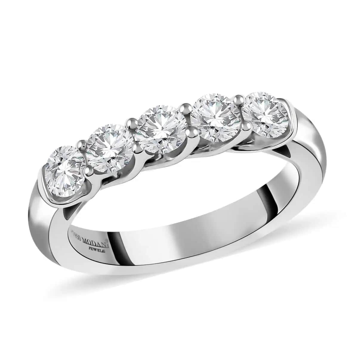 Modani Closeout 950 Platinum Natural Diamond (G, VVS2) Ring (Size 5.0) 1.00 ctw image number 0