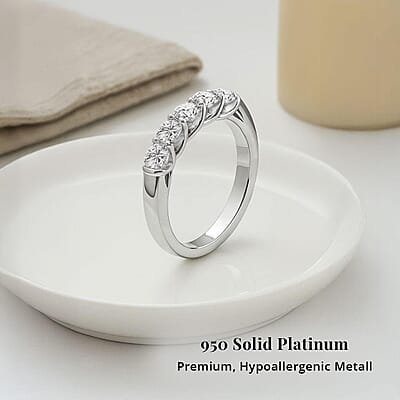 Modani Natural Diamond Ring in 950 Platinum 1.00 ctw (Size 5.0)