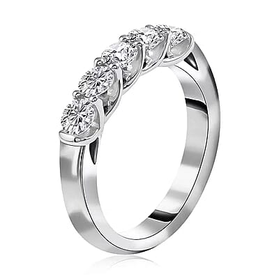 Modani Natural Diamond Ring in 950 Platinum 1.00 ctw (Size 5.0)