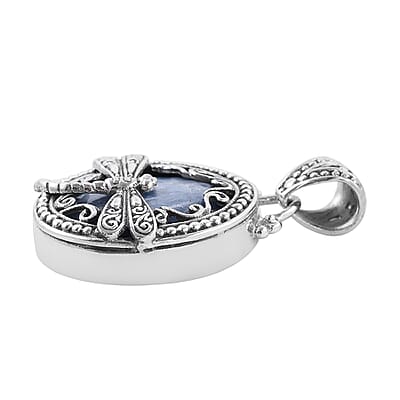 Bali Legacy Kyanite Dragonfly Pendant in Sterling Silver 8 Grams 20.00 ctw
