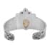 Bali Goddess Carved Bone and Niassa Ruby (FF) Cuff Bracelet in Sterling Silver (7.50 in) 2.25 ctw image number 4