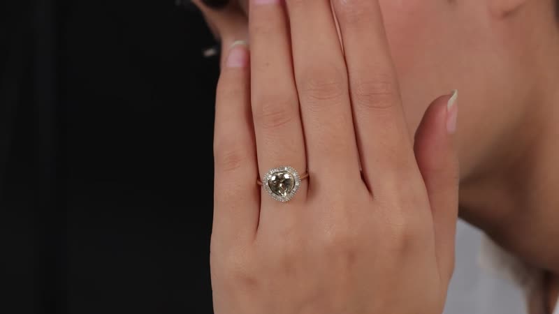 DOORBUSTER LUXORO 14K Yellow Gold AAA Turkizite, Diamond  (G-H, I1) Ring (3.40 g) 2.16 ctw