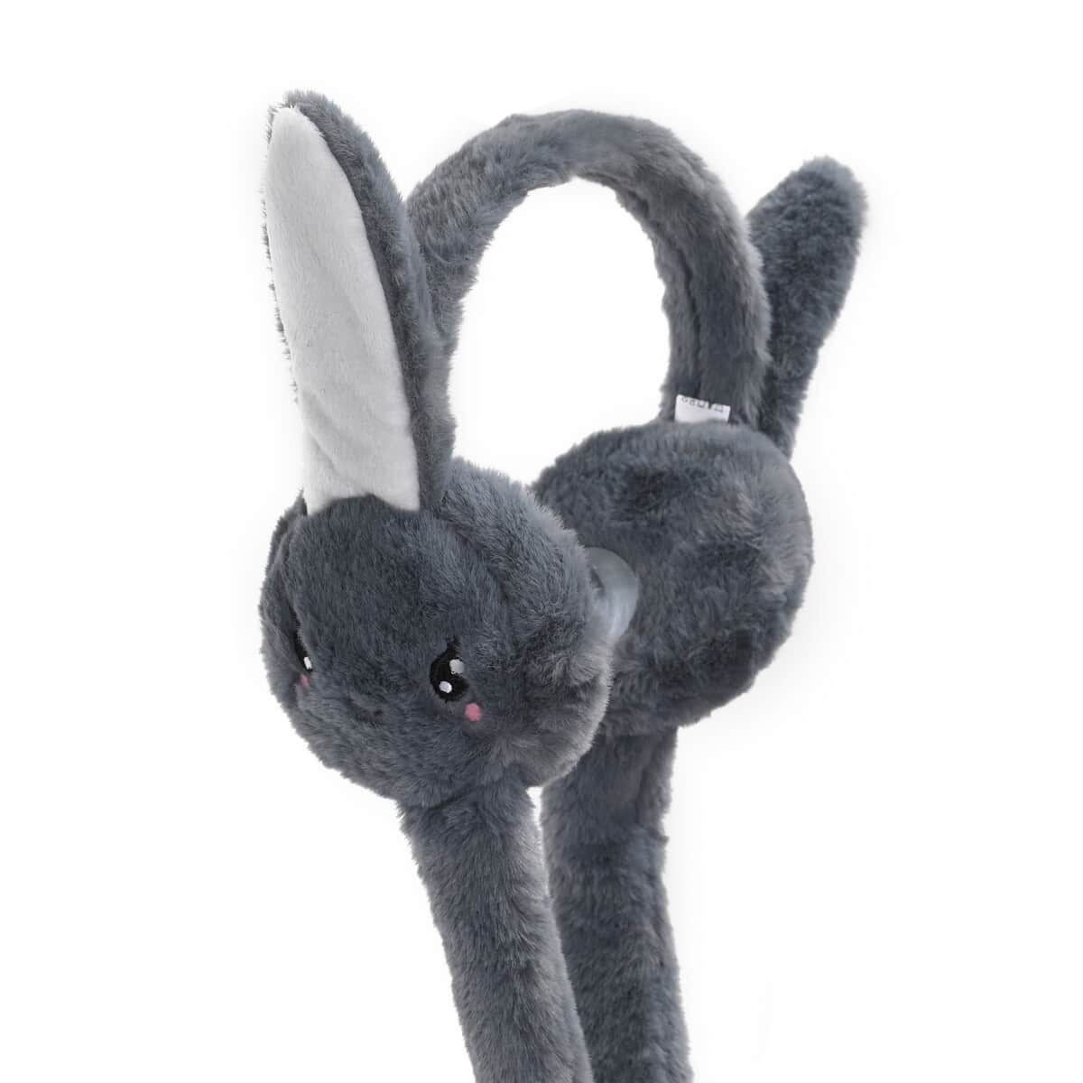 Doorbuster Dark Gray Jumping Earmuffs and Gloves Set – One Size Fits Most image number 3