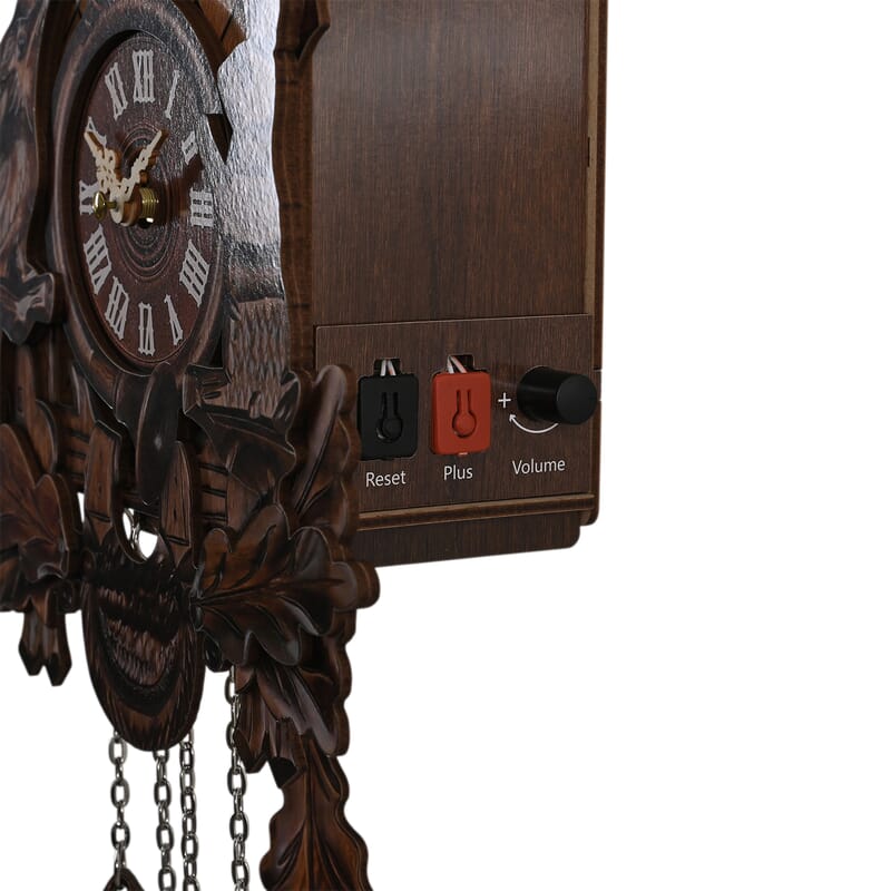 Handcrafted Vintage Pendulum Quartz Movement Reindeer Wall Clock with Sound (Battery Not Included)