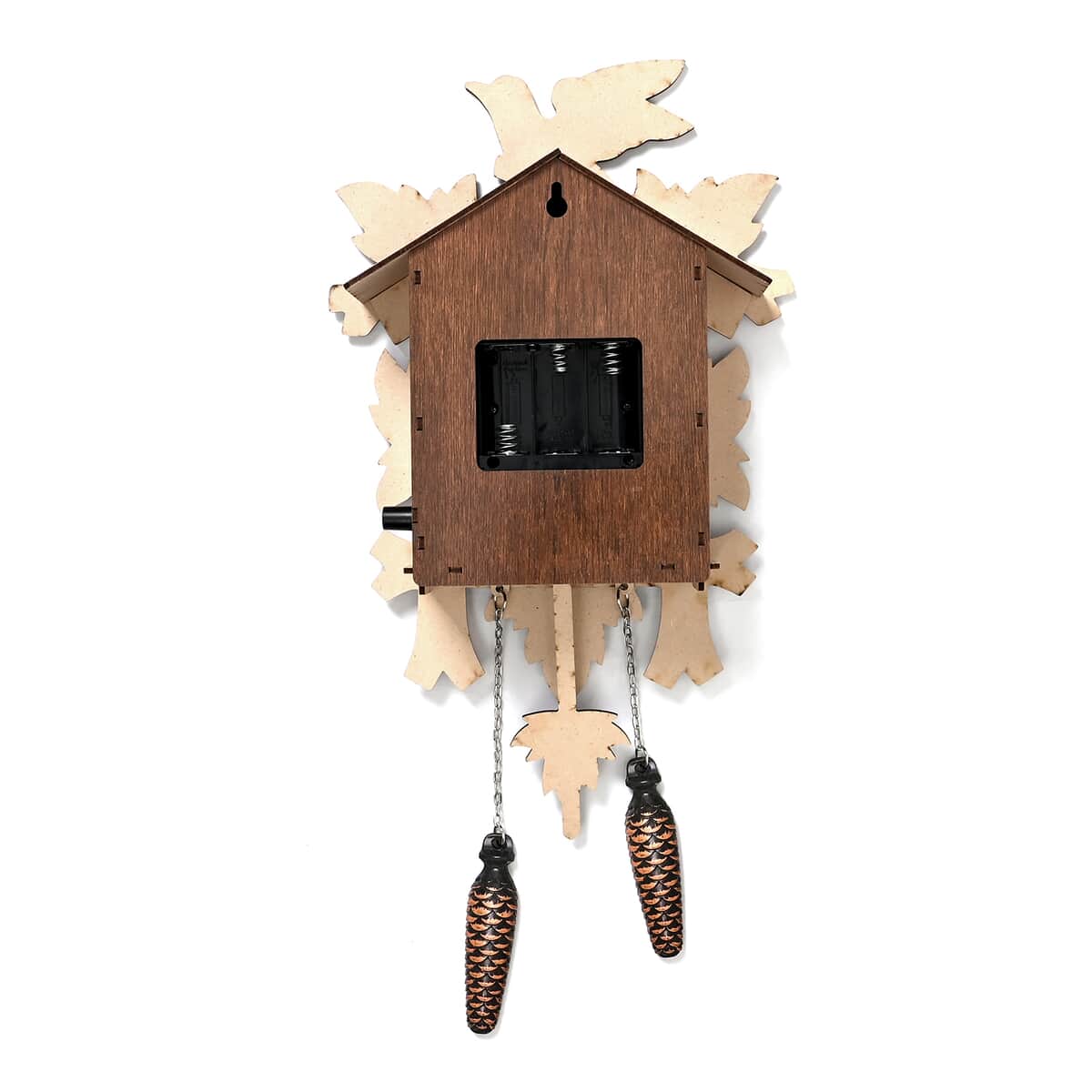 Handcrafted Vintage Pendulum Quartz Movement Bird Wall Clock with Sound (Battery Not Included) image number 2