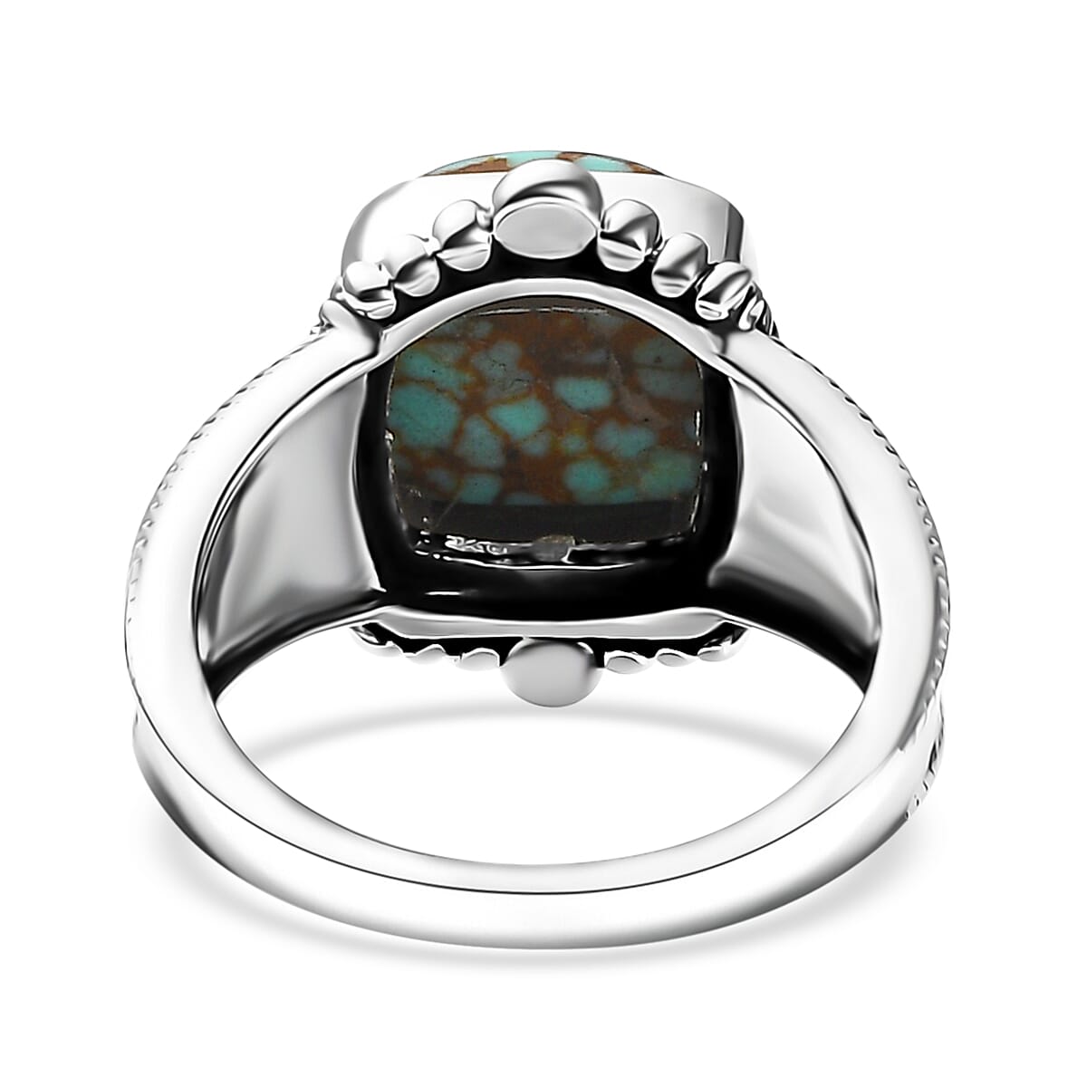 Artisan Crafted Blue Horizon Turquoise Ring in Sterling Silver (Size 10.0) 5.20 ctw image number 4