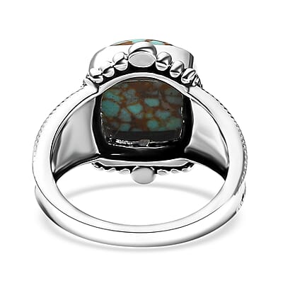 Artisan Crafted Blue Horizon Turquoise 5.20 ctw Ring in Sterling Silver (Size 10.0)