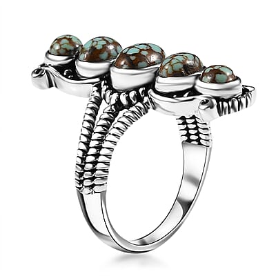 Artisan Crafted Blue Horizon Turquoise 2.25 ctw Ring in Sterling Silver (Size 10.0)