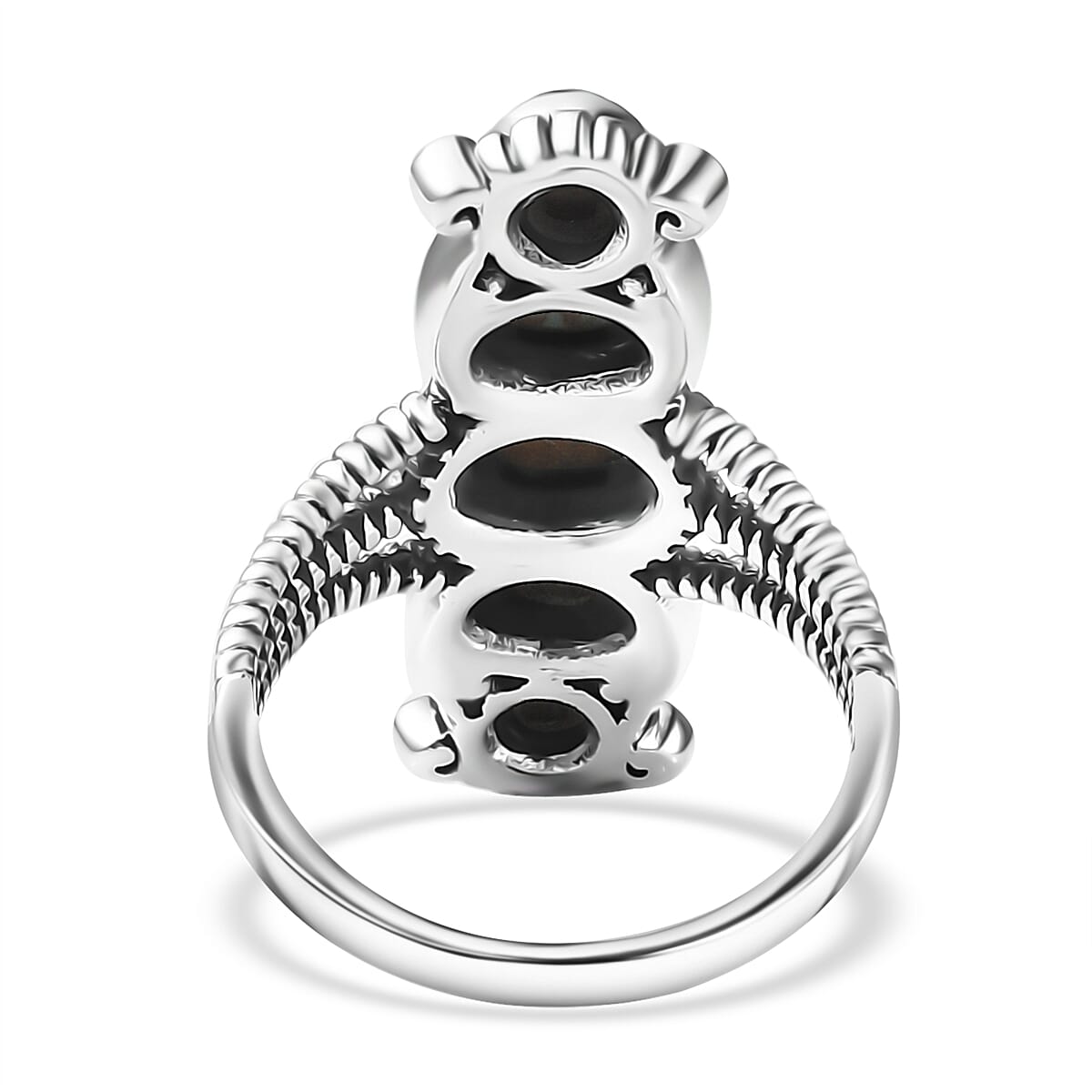 Artisan Crafted Blue Horizon Turquoise 2.25 ctw Ring in Sterling Silver (Size 6.0) image number 4