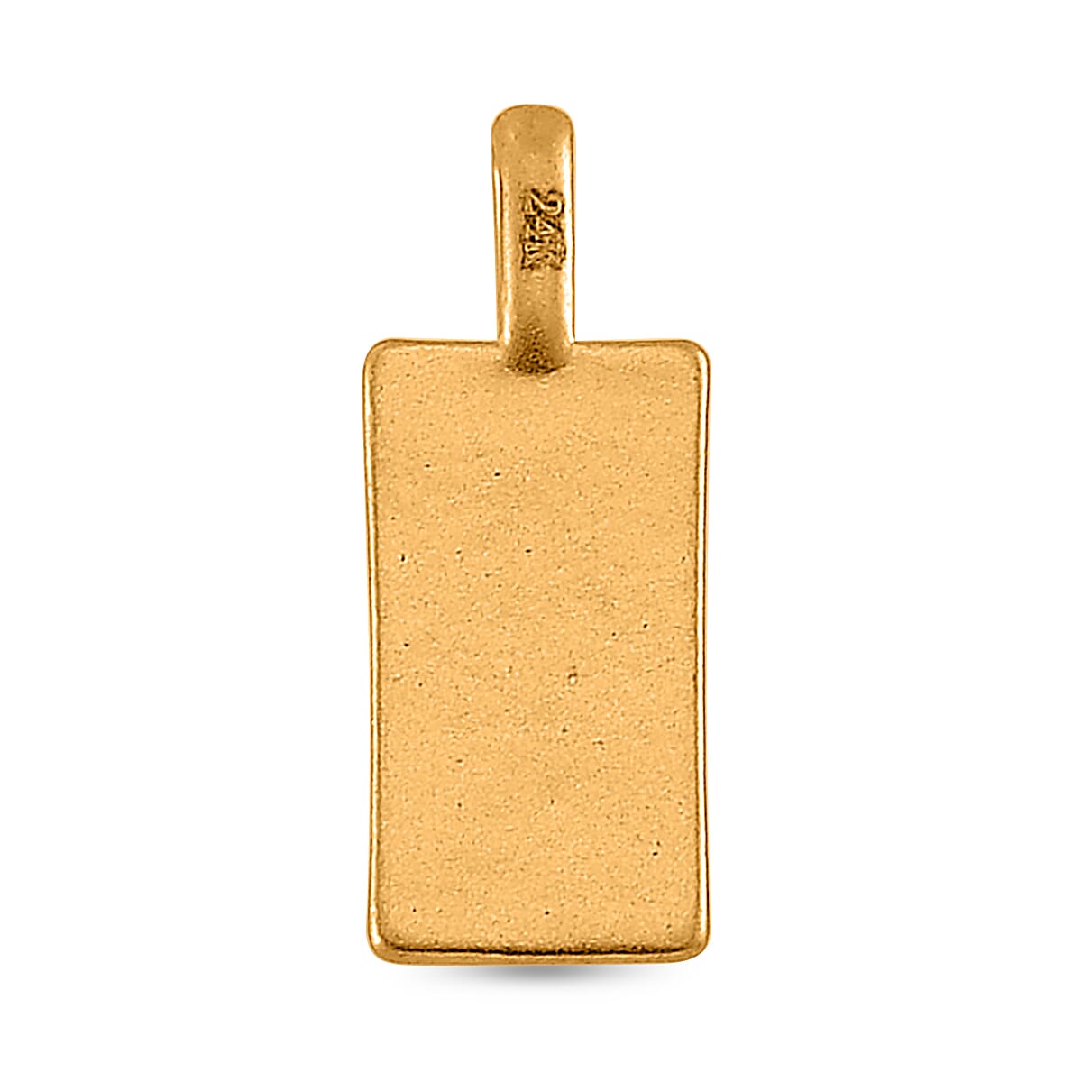 17x6.5mm Bar Pendant in 24K Yellow Gold 0.35 Grams