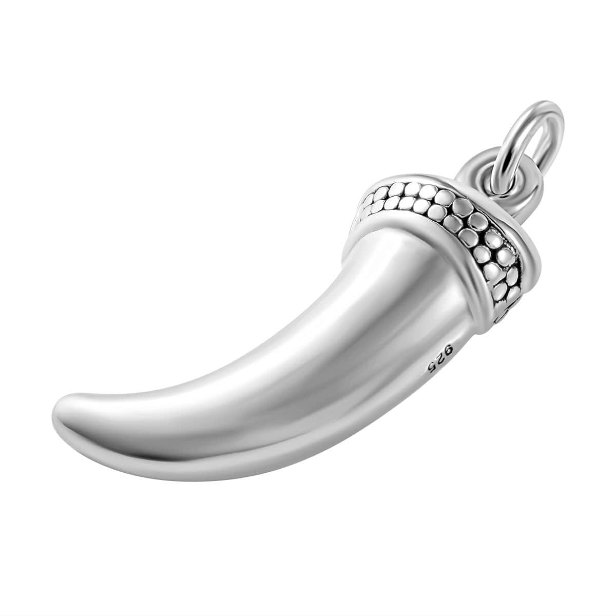 Sterling Silver Horn Pendant 8.5 Grams image number 2