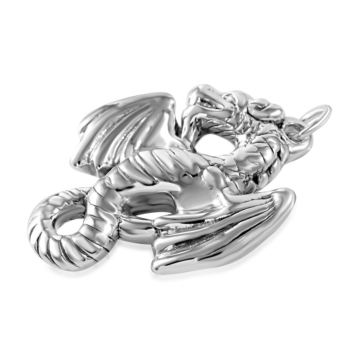 Sterling Silver Dragon Pendant 10 Grams image number 2