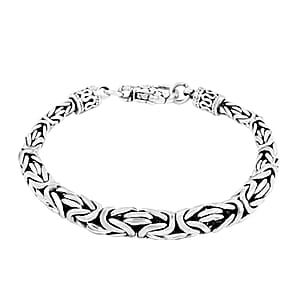 Bali Legacy Sterling Silver Borobudur Chain Bracelet (7.25 In) 30 Grams