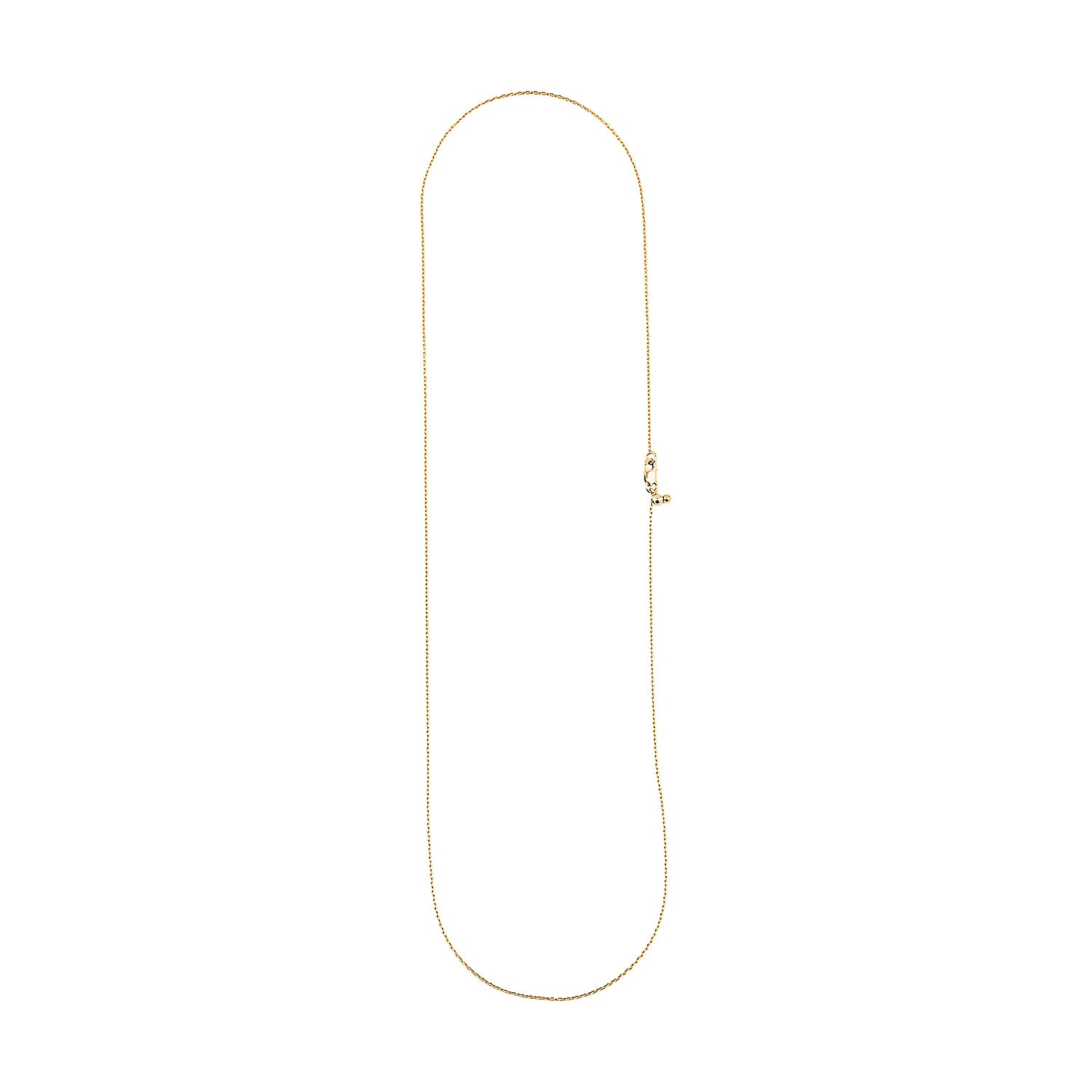 14K Yellow Gold Over Sterling Silver Necklace 16-24 Inches 2.20 Grams