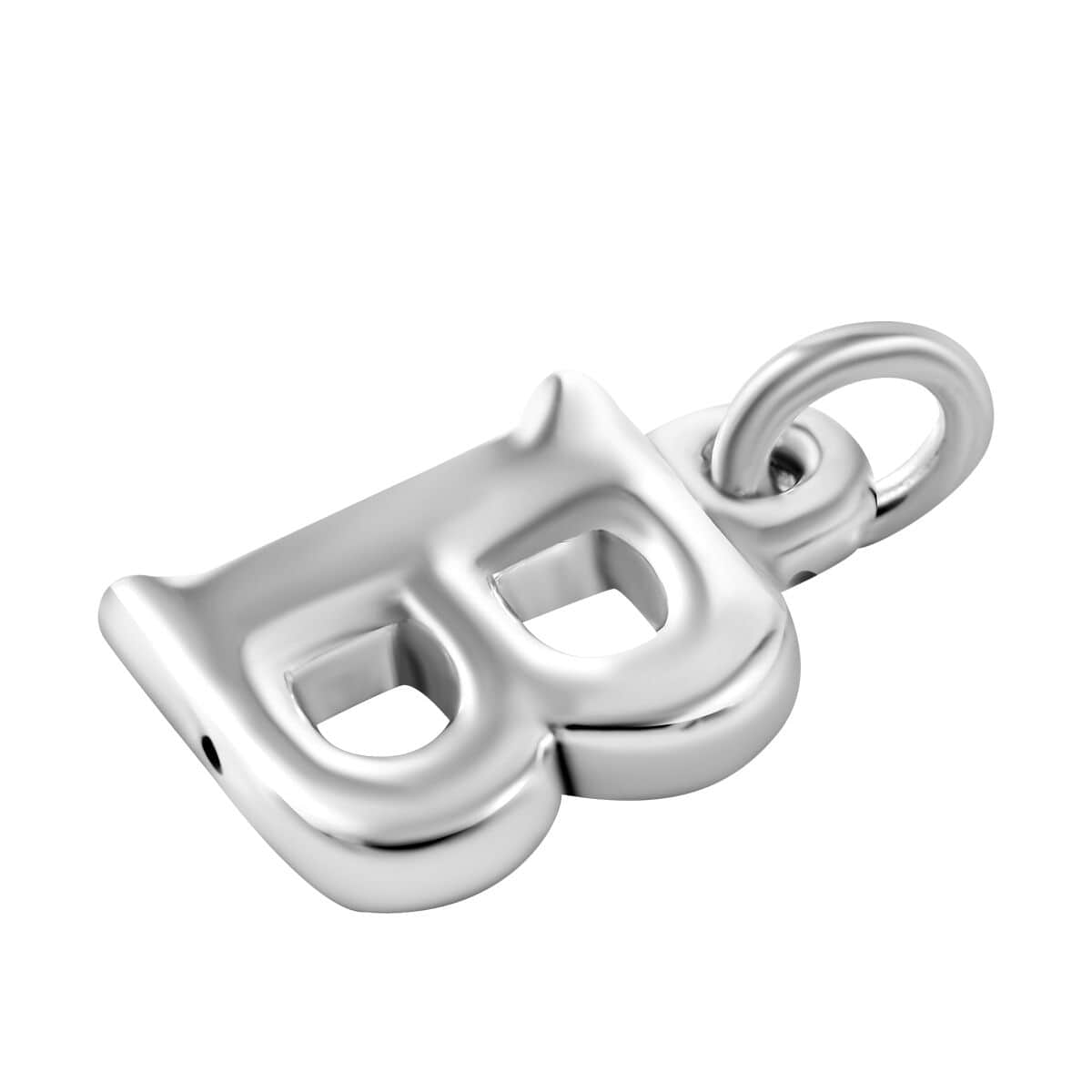 Initial B Charm in Sterling Silver 1.50 Grams image number 2