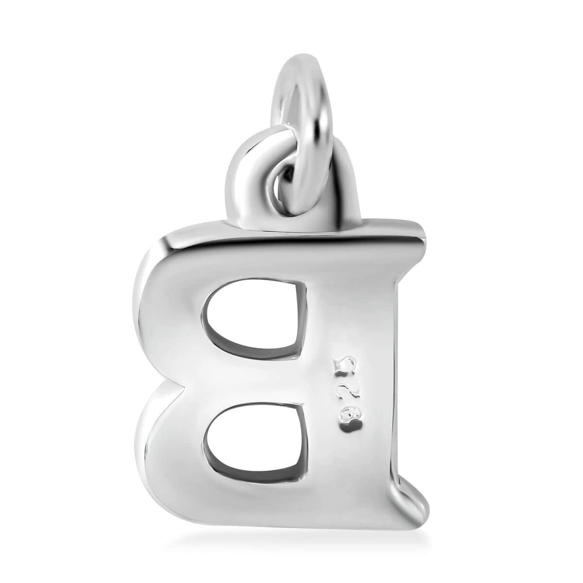 Initial B Charm in Sterling Silver 1.50 Grams image number 3