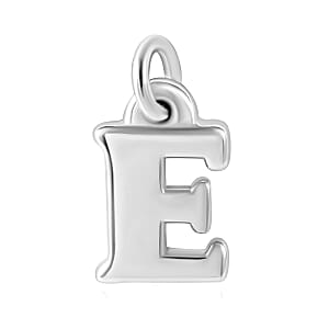 Initial E Charm in Sterling Silver 1.50 Grams